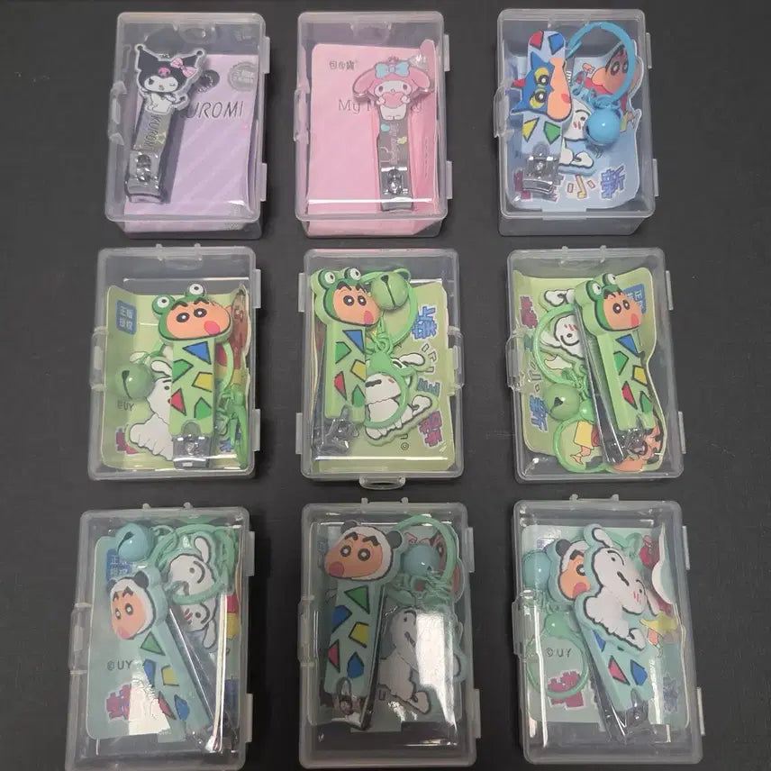 [BUNJANG] Sanrio Crayon Shin-chan Nail Clippers (Set of 10) / 정품 산리오 / 짱구 손톱깎이