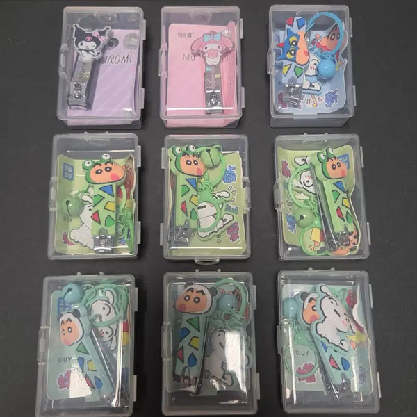 [BUNJANG] Sanrio Crayon Shin-chan Nail Clippers (Set of 10) / 정품 산리오 / 짱구 손톱깎이