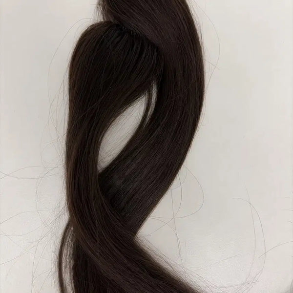 [BUNJANG] AmiMo Human Hair Volume Hairpiece Set (2 Pieces) / 아미모 인모 부분가발 볼륨 헤어피스 2개
