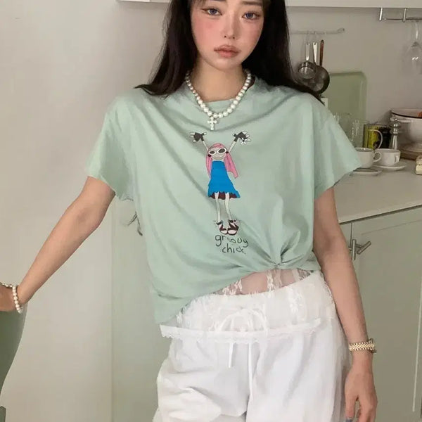 [BUNJANG] Tara By Motion Manse T-Shirt / 타라바이모션 만세 티셔츠(새상품)