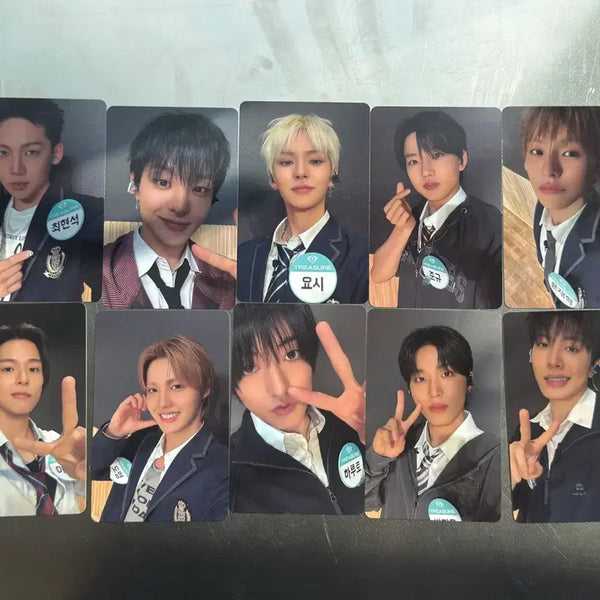 [BUNJANG] TREASURE The Same School Uniform Photocard Bundle Set / 일괄 트레저 더세임 교복 포카 교복포카