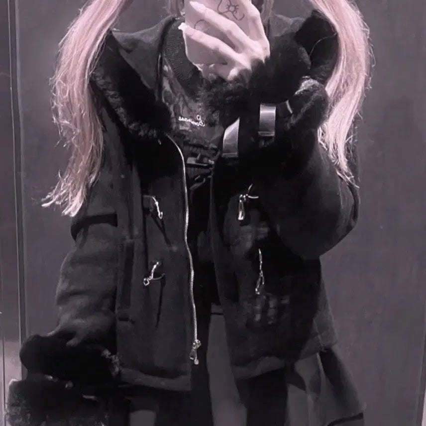 [BUNJANG] Maz Sailor Short Coat Black / 마즈 세일러 숏코트 금장 블랙 양산형 지뢰계 로지타