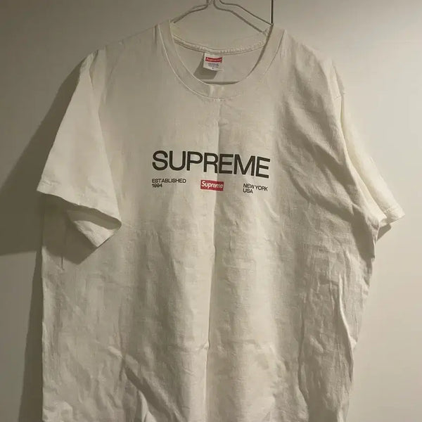 [BUNJANG] Supreme Short Sleeve T-Shirt White Large / 슈프림 반팔 라지 판매