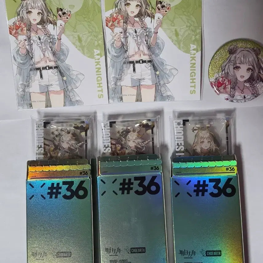 [BUNJANG] Arknights Grainbuz Somang Transit Pass Bundle Can Badge Lawson Collaboration / 명일방주 통행증 그레인버즈 소만 일괄 캔뱃지 로손 콜라보