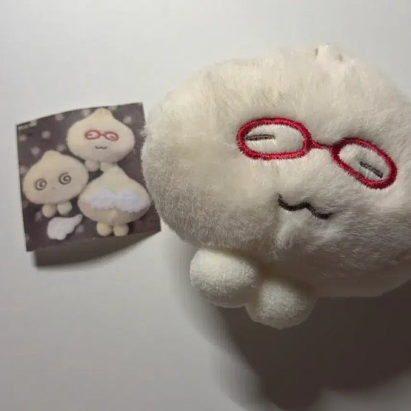 [BUNJANG] Pingru 'Glasses Mandu' Doll Keychain / 핑루 바보 안경만두 인형 키링