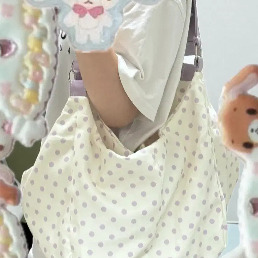 [BUNJANG] Purple Polka Dot Shoulder Bag / 연보라색 도트 숄더백 급전이라 가격 많이 내려요ㅜㅜ