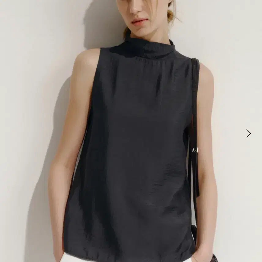 [BUNJANG] sie Seine Back Tie Blouse Charcoal Small / 시에 sie 센느 백 타이 블라우스 차콜 새상품