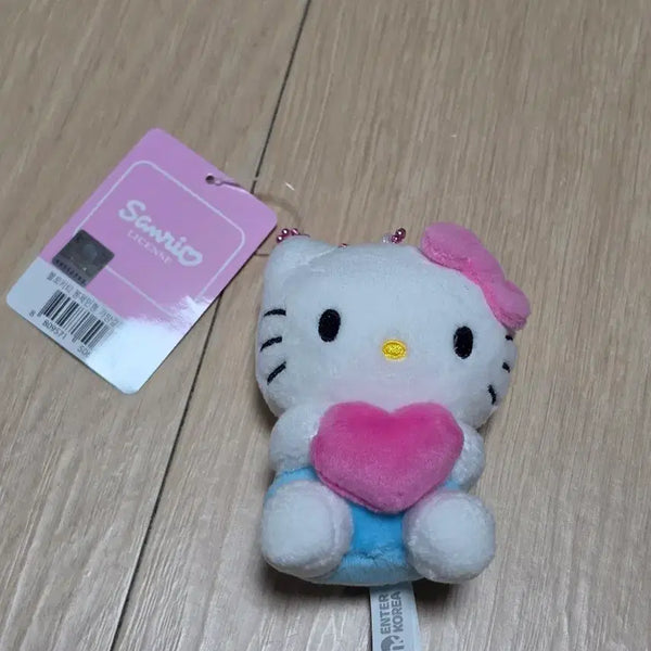 [BUNJANG] Sanrio Hello Kitty Heart Plush Keychain / 산리오 헬로키티 하트 인형 키링