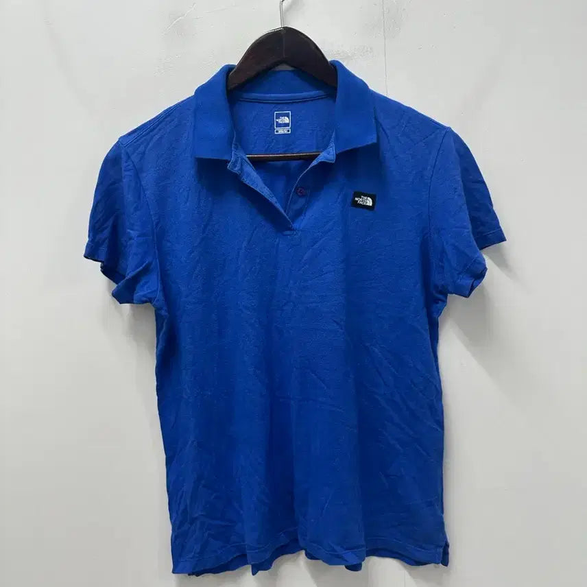 [BUNJANG] The North Face Blue Collar T-Shirt Size 90 / [만원빈티지 최저가]노스페이스 반팔 카라티 블루 90