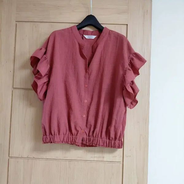 [BUNJANG] Jasmine Frill Blouse / 쟈스민프릴블라우스