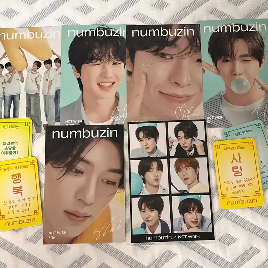 [BUNJANG] NCT WISH NUMBER 3 Lucky Charm Postcard Bundle Set / 일괄)넘버즈인 엔시티 위시 행운부적 엽서