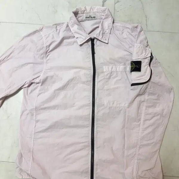 [BUNJANG] Stone Island Naslan Overshirt Rose Pink / 스톤아일랜드 나슬란 오버셔츠 (100)