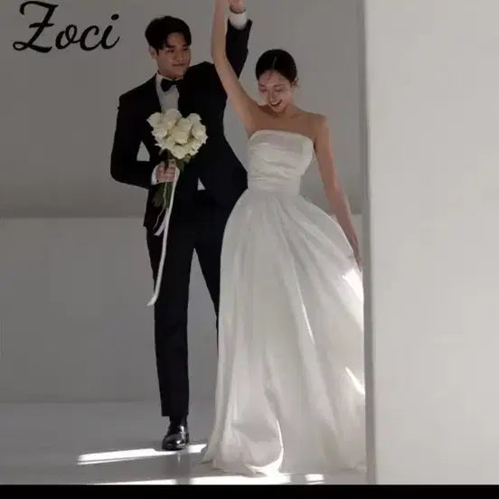 [BUNJANG] Custom Made Wedding Dress for Petite Bride / 알리 웨딩드레스 (마른 신부 주문 제작 드레스)