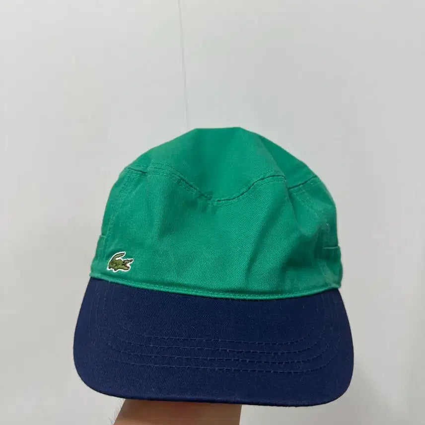 [BUNJANG] Lacoste Cotton Twill Ball Cap (Green/Navy) / [만원빈티지 최저가]라코스테 볼캡 그린/네이비