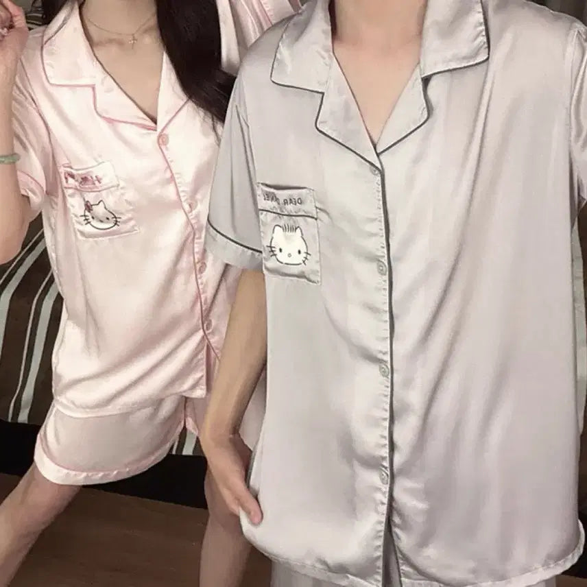 [BUNJANG] Hello Kitty Daniel Couple Summer Pajamas / 헬로키티 다니엘 커플 여름 잠옷