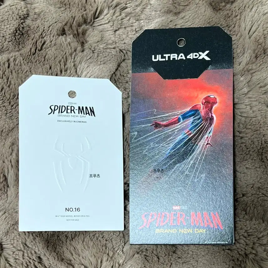 [BUNJANG] Spider-Man Brand New Day Ultra 4DX Moment Label CGV / 스파이더맨 브랜드 뉴 데이 울트라 4DX 모먼트 라벨 cgv