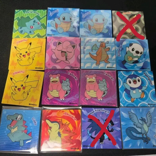 [BUNJANG] Damte Kombucha Pokemon Sticker Set / 담터 콤부차 포켓몬 폭신씰 팝니다.