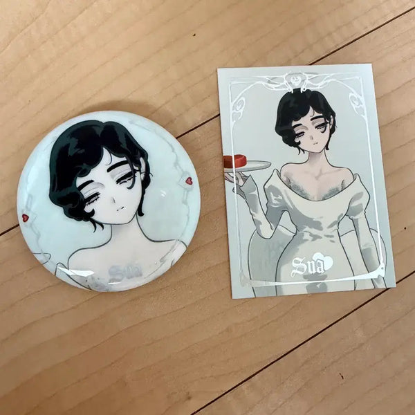 [BUNJANG] ASTAGE AaD Sua Can Badge & Photocard Set / 에이스테 AaD 수아 캔뱃지 포카 세트