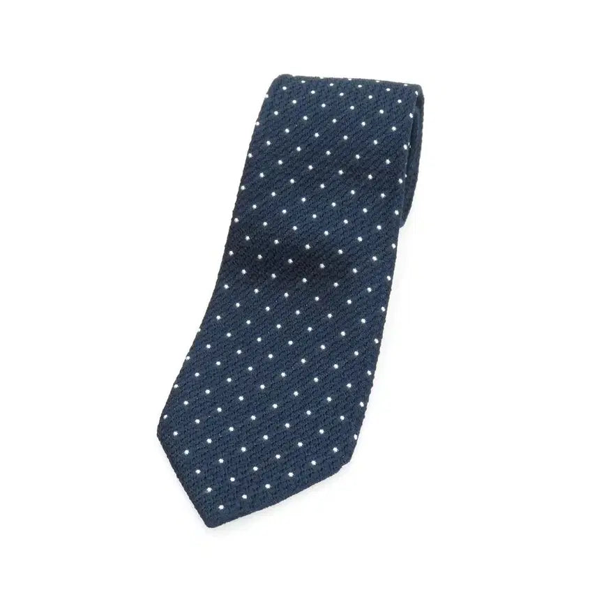 [BUNJANG] Drakes Silk Necktie Navy x White / 드레익스 실크 넥타이