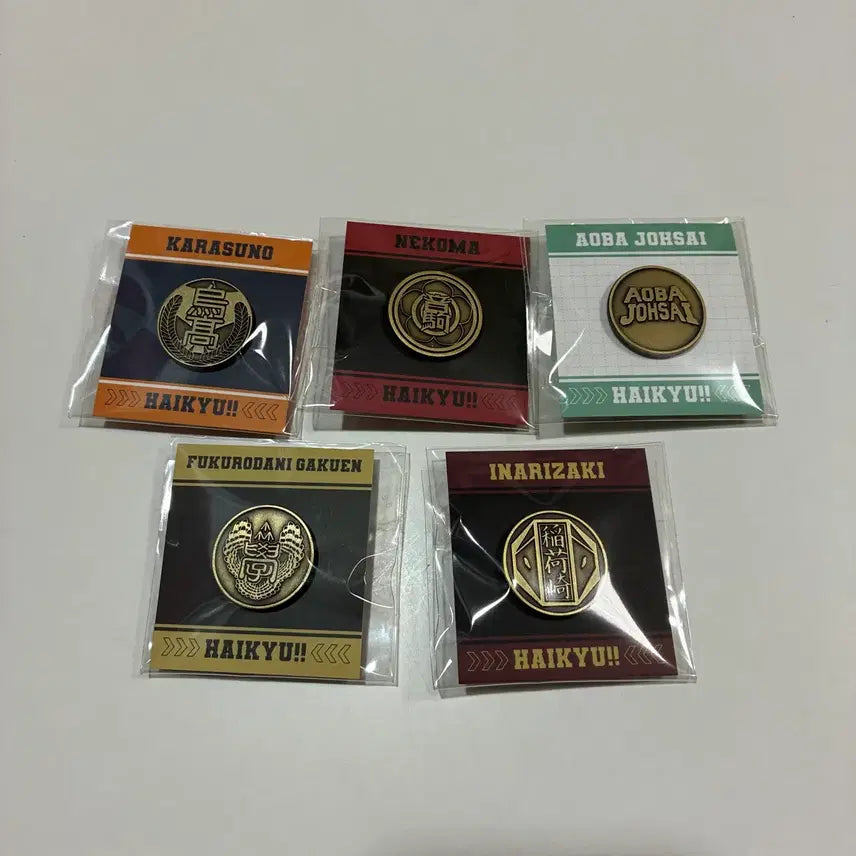 [BUNJANG] Haikyuu!! 'Rest Time' Pop-up Button Set (5 Types) / 미개봉) 하이큐 쉬는시간 팝업 단추 5종
