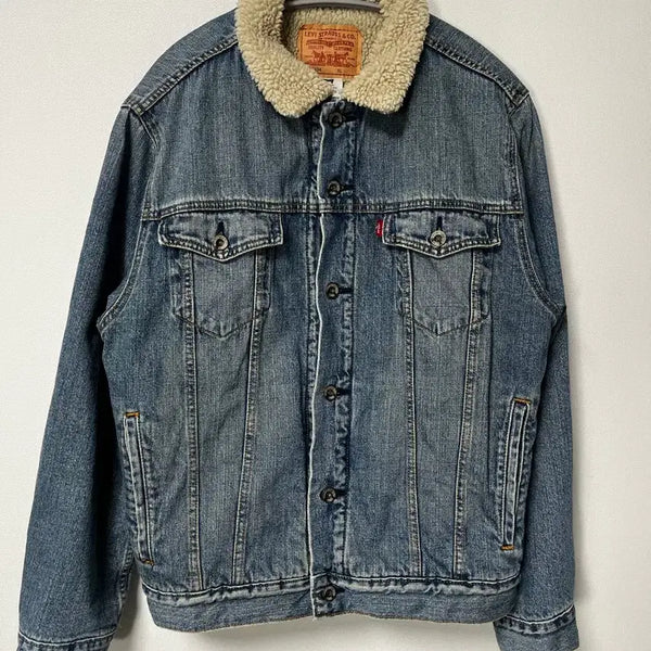 [BUNJANG] Levi's 58104 Sherpa Boa Denim Trucker Jacket XL / 리바이스 58104 셰르파 보아 데님 트러커 자켓 XL