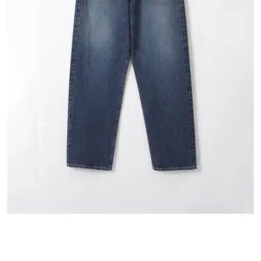 [BUNJANG] Woodb Fine Selvage Loose Tapered Denim Pants Mid Blue / [2] 우드비 셀비지 루즈 테이퍼드 데님 팬츠 미드블루