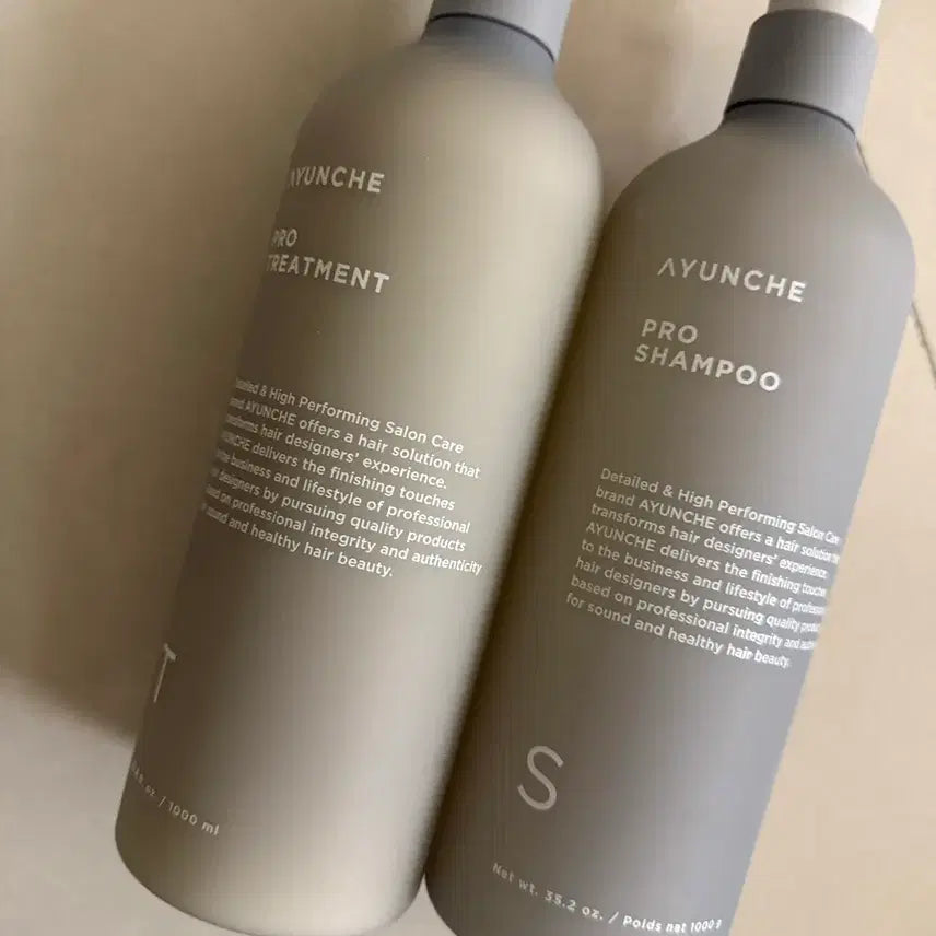 [BUNJANG] AyunCae Pro Shampoo & Treatment 1000ml Set / 아윤채 프로 샴푸 / 트리트먼트
