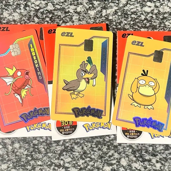 [BUNJANG] Pokemon Transportation Cards (Magikarp, Psyduck, Farfetch'd) / 포켓몬 교통카드 (잉어킹,고라파덕,파오리) 판매 및 교환