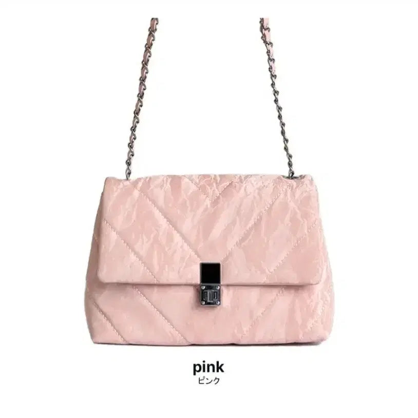 [BUNJANG] Embossed Chain Mini Shoulder Bag / 새가방 사선 엠보 체인백 미니 숄더백 하객룩 꾸안꾸 페미닌 러블리룩 크로스백 모임룩