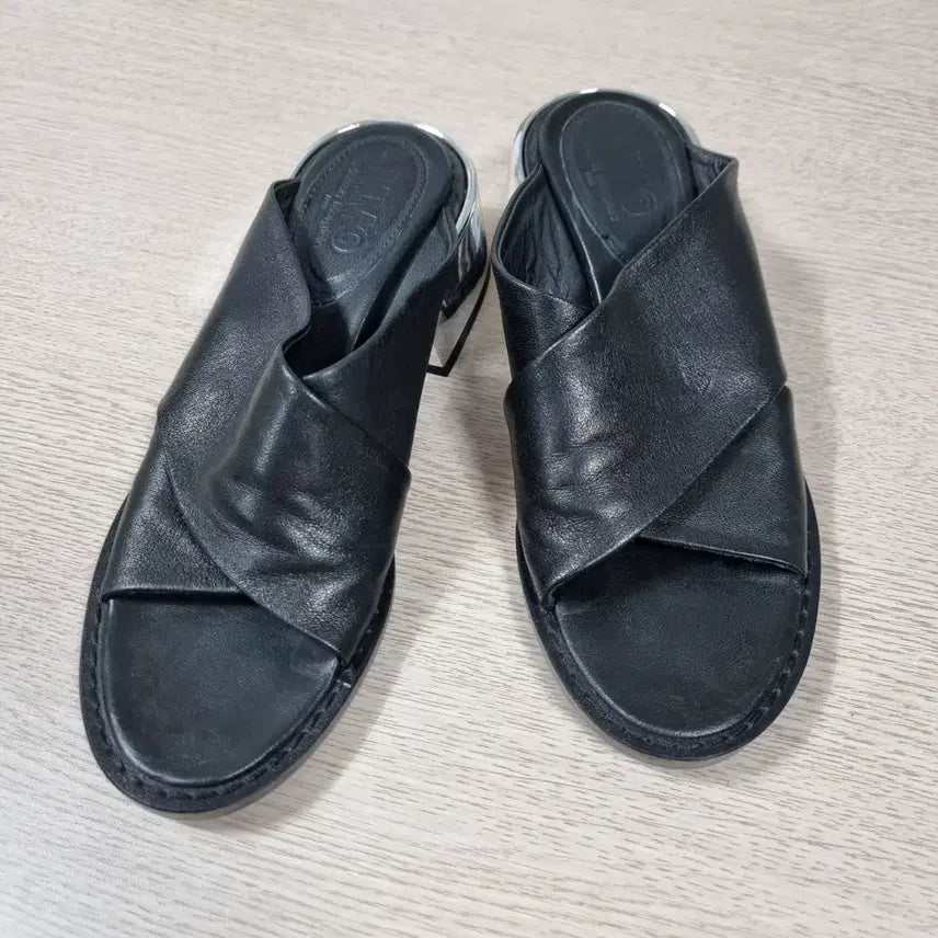[BUNJANG] MM6 Maison Margiela Leather Metallic Sandals - Size 38 / MM6 메종 마르지엘라 가죽 메탈릭샌들 여자38사이즈ㅡ0313ㅁㅁ