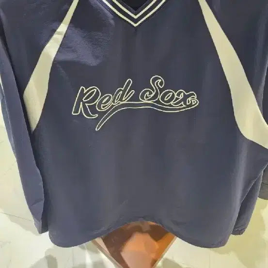 [BUNJANG] MLB Varsity Woven Sweatshirt Navy XL / MLB 엠엘비 신상바시티우븐맨투맨 완전새상품저렴히판매!!