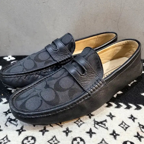 [BUNJANG] Coach Signature Men's Driving Loafers / 정품 코치 시그니쳐 남성 드라이빙 로퍼