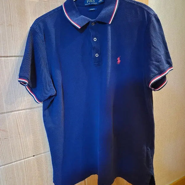 [BUNJANG] Polo Ralph Lauren Navy Short Sleeve Polo Shirt - Size M / 정품 폴로 랄프로렌 네이비 반팔 카라티