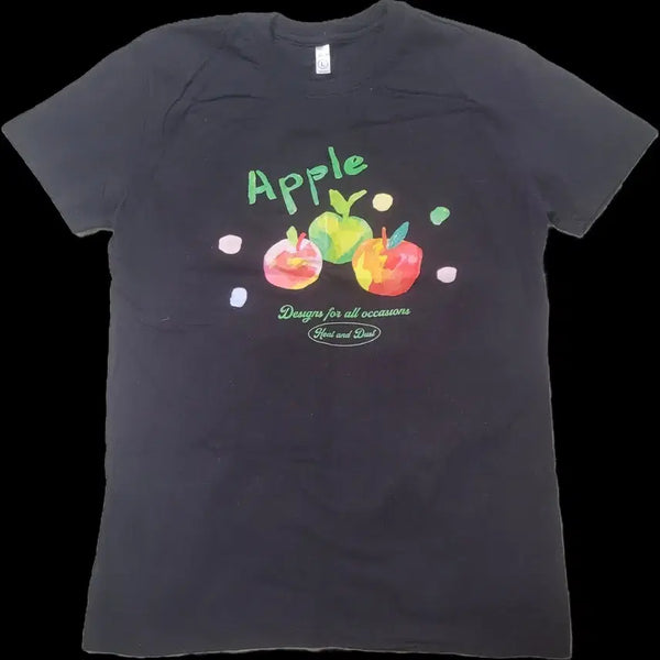 [BUNJANG] Black Apple T-Shirt / 사과 티셔츠 블랙