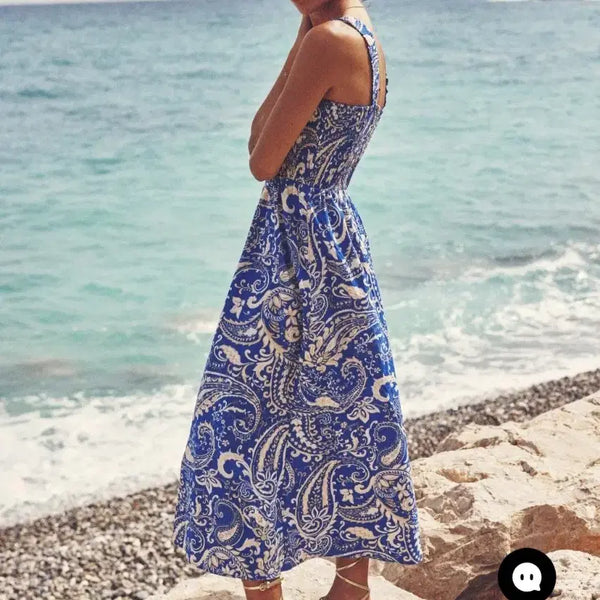 [BUNJANG] ZARA Smocked Long Dress / ZARA 스모크 롱원피스