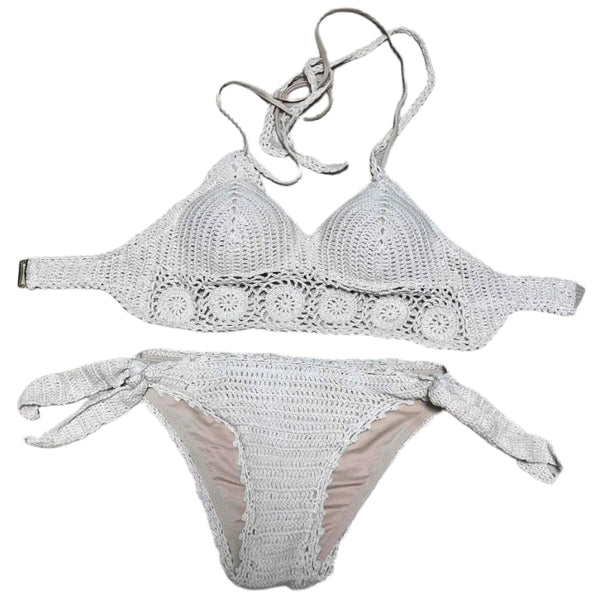 [BUNJANG] Ivory Crochet Knit Bikini / 아이보리 크로셰 니트 비키니 [착용샷o]