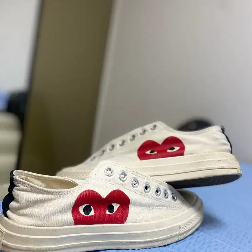 [BUNJANG] Comme des Garçons x Converse Chuck Taylor All-Star White Sneakers / 꼼데가르송 컨버스 판매합니다
