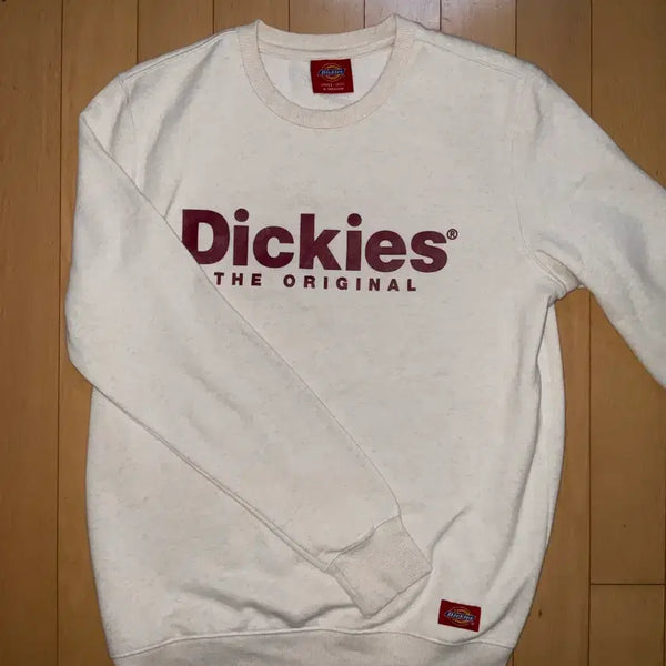 [BUNJANG] Dickies Ivory Logo Sweatshirt S / 디키즈 아이보리 로고 맨투맨 S