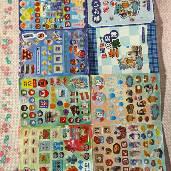 [BUNJANG] Japanese Tear-off Sticker Set / 일본 뜯어쓰는 스티커