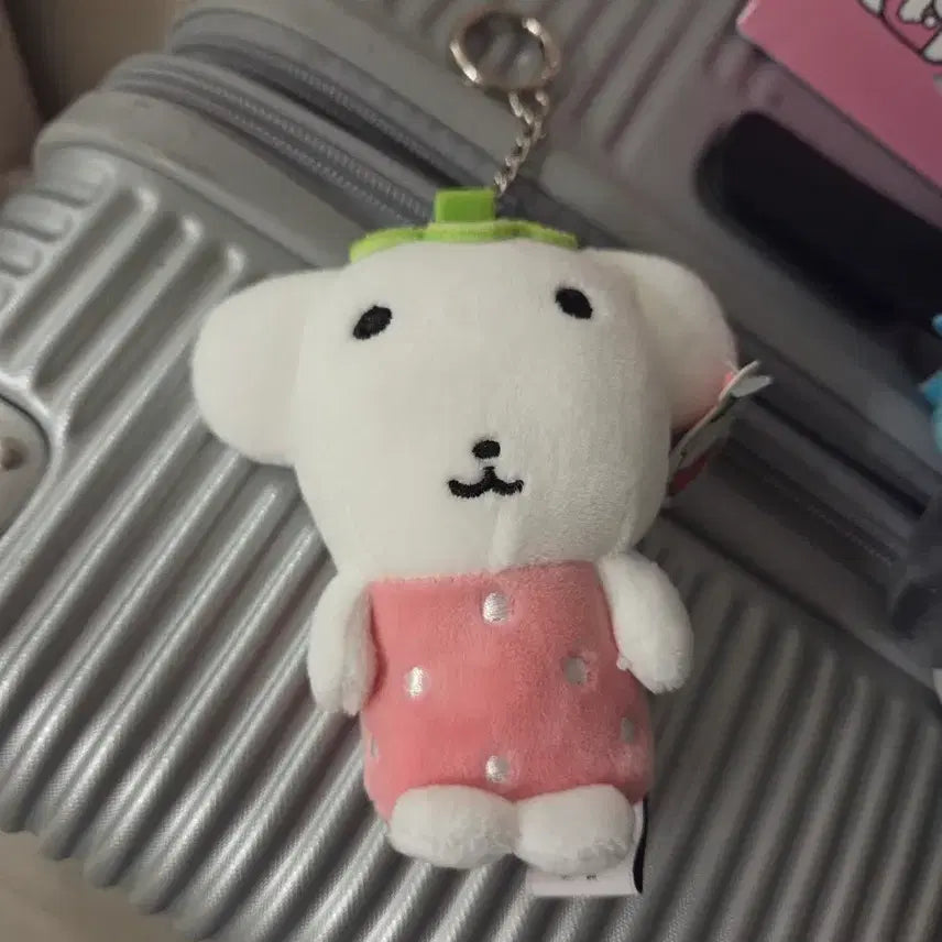 [BUNJANG] Ganady Strawberry Pattern Keyring / 가나디 딸기 패턴 키링