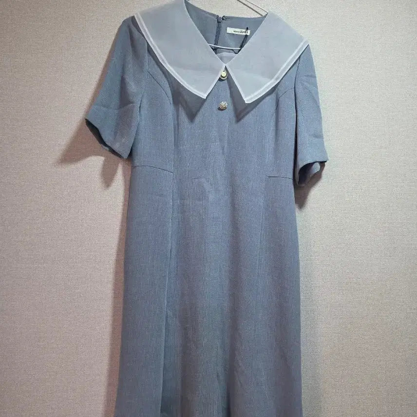 [BUNJANG] Roem Sailor Collar Dress Blue Gray Size M / 새상품 로엠 세일러 카라 원피스 블루 그레이 M