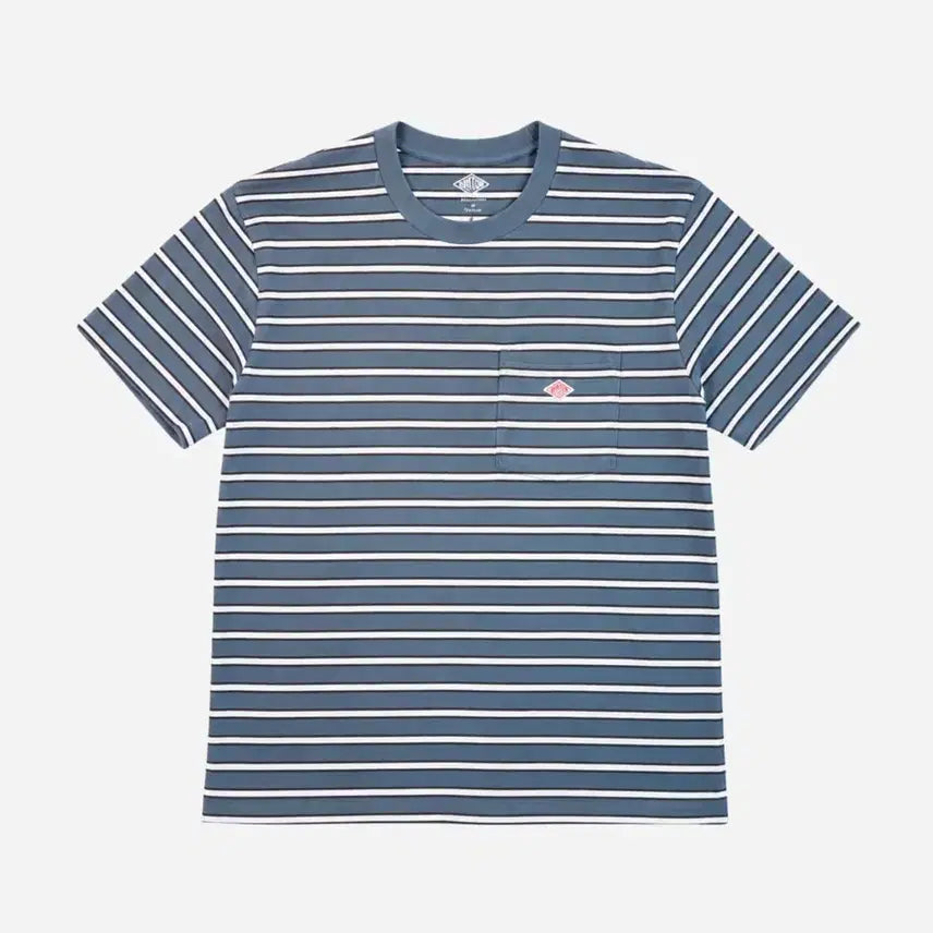 [BUNJANG] Danton Border Pocket Logo T-Shirt / Danton 단톤 보더 파켓 로고 티셔츠