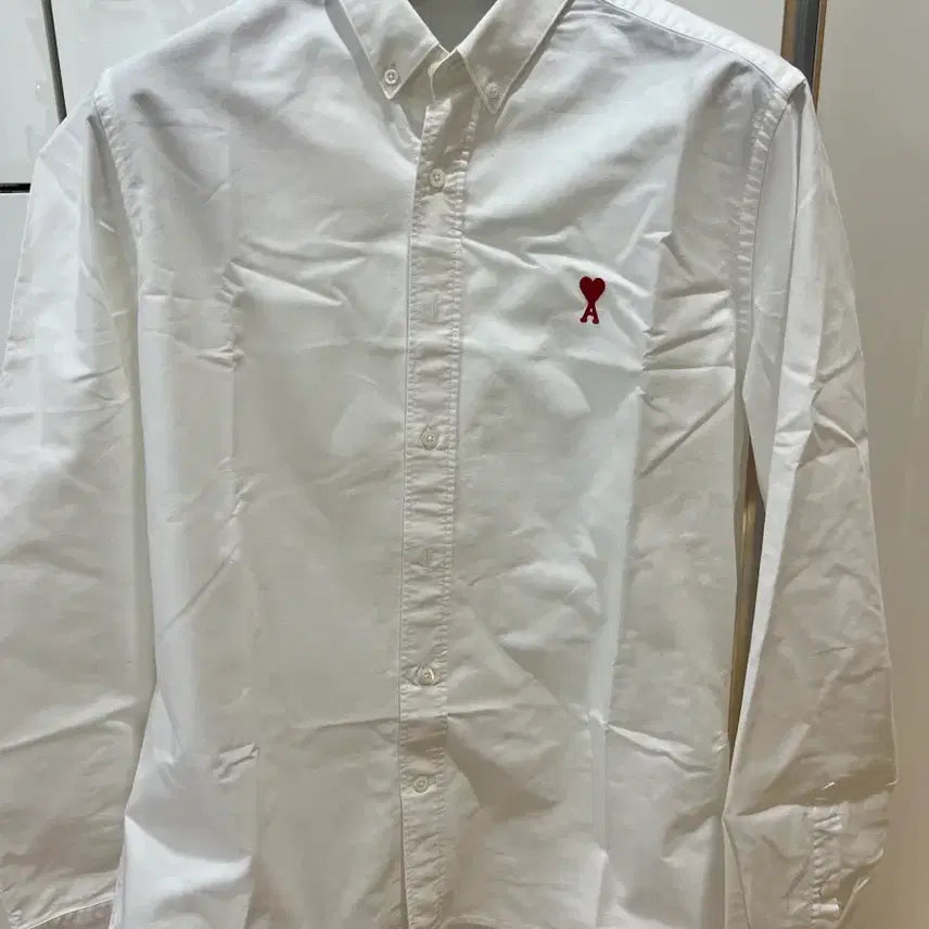 [BUNJANG] AMI Paris Cotton Logo T-Shirt White Size 105 / 아미 셔츠 105