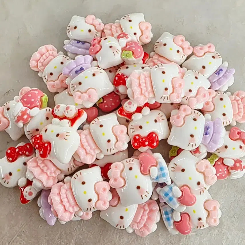 [BUNJANG] Parts Kkokaot Kitty 5 Types 33 pcs Bundle Set / 파츠 꼬까옷키티 5종 33개 일괄