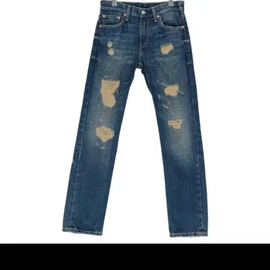 [BUNJANG] Levi's 511 Slim Fit Distressed Dark Wash Denim Jeans / 리바이스 Levi's 진청 511 디스트로이드 데님팬츠 29 L30