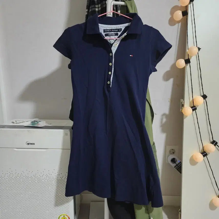 [BUNJANG] Tommy Hilfiger Navy Collar Dress / 타미힐피거 카라 네이비 원피스