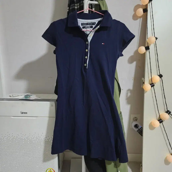 [BUNJANG] Tommy Hilfiger Navy Collar Dress / 타미힐피거 카라 네이비 원피스