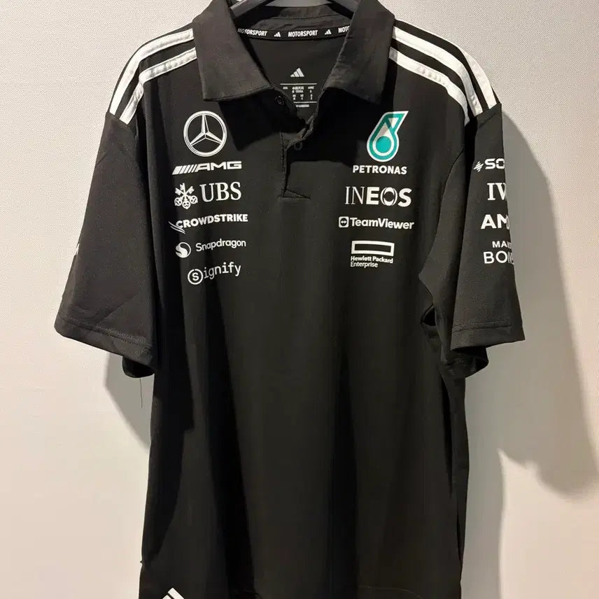 [BUNJANG] Mercedes-AMG F1 2025 Driver Polo Shirt Uniform / F1 2025 메르세데스 드라이버 폴로 셔츠 유니폼