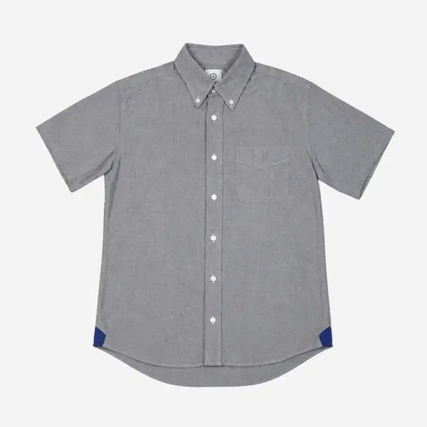 [BUNJANG] Visvim Button Down Half Sleeve Cotton Shirt / Visvim  비즈빔 버튼 다운 하프 슬리브 셔츠
