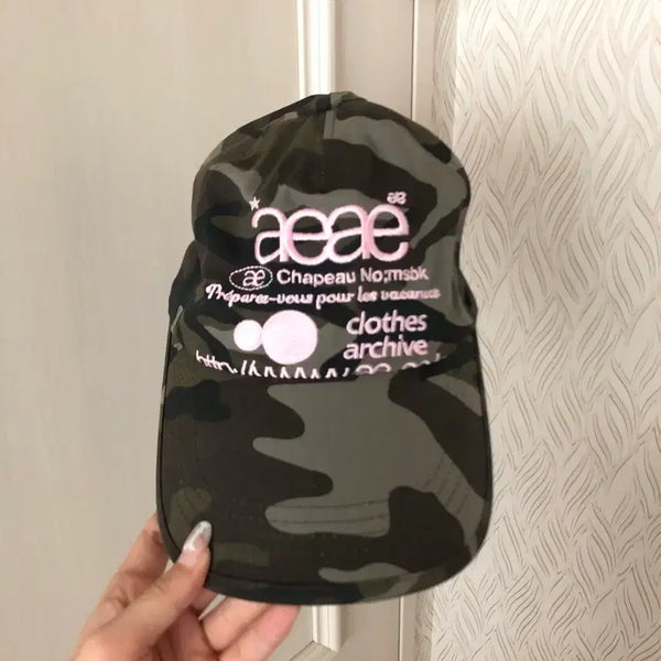 [BUNJANG] aeae Camouflage Cotton Baseball Cap / aeae 카모 볼캡